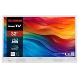 Telefunken PL32WI 32" LED HD mobiler Akku-TV weiß