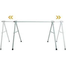 MCW Fahrrad-Sattelständer MCW-K39 Fahrradständer Metall pulverbeschichtet 114x170x114cm ausziehbar silber