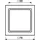 Jung Zwischenrahmen aws zur Montage LS 961 Z5 WW