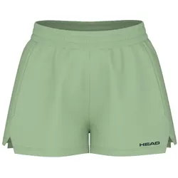 Head Tennishose Play Short (elastischer Bund) kurz grün Damen
