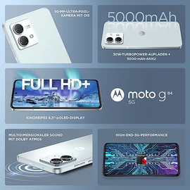 Motorola Moto G84 5G 256 GB marshmallow blue