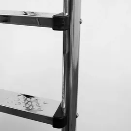 Evolution Einbauleiter weit 3-stufig V2A Edelstahl Pool Handlauf