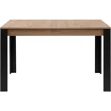 CaliCosy Ausziehtisch 80 x 75 x 80 cm braun/schwarz