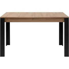 CaliCosy Ausziehtisch 80 x 75 x 80 cm braun/schwarz