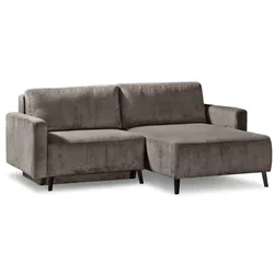 Ecksofa Hagen Cord Braun