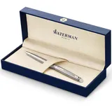 Waterman Kugelschreiber Hémisphère Edelstahl mit Chromzierteile Blau