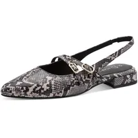 Marco Tozzi Damen Pumps weiches Feel Me Fußbett weiches Innenfutter Vegan Vegan, beige (Cream Struct.), 39 EU