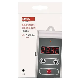EMOS Thermostat mit Tauchhülse digital Hysterese-Funktion 5-80 °C 230 V