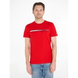 Tommy Jeans T-Shirt Essential - Rot,Weiß,Dunkelblau - L