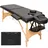Tectake tectake® 2 Zonen Massageliege, Breite 61 cm, Polsterung 5 cm, mit Holzgestell, 210 x 95 x 84 cm