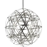 s.luce Atom 1-flg. Ø 50 cm rund Chrom