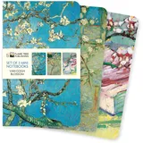 Flame Tree Gift Notizbuch Mini-Notizbücher 3er-Pack Blüten