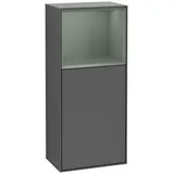 Villeroy & Boch Finion Seitenschrank F51, F510GMGK 41,8x93,6x27cm, rechts, Regal oben Olive Matt, Anthracite matt