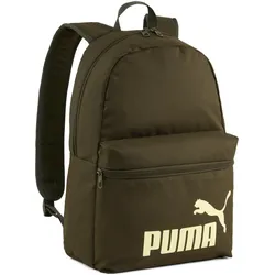 Rucksack PUMA "PHASE BACKPACK", schwarz olive, gold moon, Rucksäcke, Damen, Netz, Polyester, unifarben