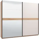 INOSIGN Schwebetürenschrank »Modena, Breite 245 cm, FSC-zertifiziert, Trendfarbe cashmere«, Schlafzimmerschrank mit Spiegel, verschiedenen Innenausstattungen