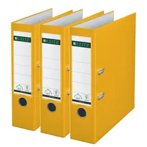Leitz Qualitäts-Ordner DIN A4 80 mm Gelb 3 St.