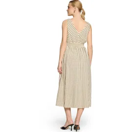Zero Kleid Casual Streifen Cream/Brown 40
