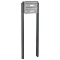 Burg Wächter BurgWächter Doppelbriefkasten Edelstahl silber