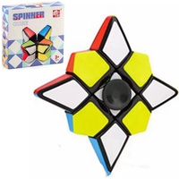 Star Fidget Cube Spinner 2 in 1, 1x3x3 Magic Speed Cube für Erwachsene, Jugendliche und Kinder - tragbar, leicht, Schreibtischspielzeug, Lernspielzeug, Zauberwürfel