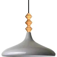 Bamyum Champion 1-flg. Ø35 cm rund Holz grau