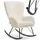 Tectake Schaukelstuhl Polyester beige/schwarz