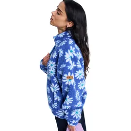 Roxy Jive Talking Bonded - Fleece mit Reißverschlusskragen - Frauen - L - Blau. - L