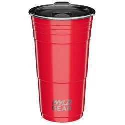 WYLD GEAR Thermobecher, 18/8 Edelstahl, Wyld Gear Isolierbecher WYLD CUP 473ml, rot rot