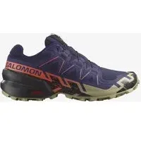 Salomon Speedcross 6 Trailrunningschuhe sturmblau/rot/grün - 40(2/3)