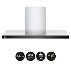 LG HCEZ3626S Dunstabzugshaube 90 cm Schwarz/Silber