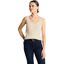 Tom Tailor Strickpullover mit V-Ausschnitt Weiß L