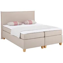 Home Affaire Houssay 200 x 220 cm H3 7-Zonen-Tonnentaschen-Federkernmatratze beige
