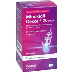 Minoxidil Dexcel 20mg/ml zur Anwendung auf der Kopfhaut Frauen