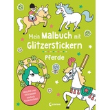 Loewe Mein Malbuch mit Glitzerstickern - Pferde