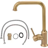 Waschbeckenarmatur, korrosionsbeständige Mischbatterie für Warm- und Kaltwasser, modern und robust für Zuhause