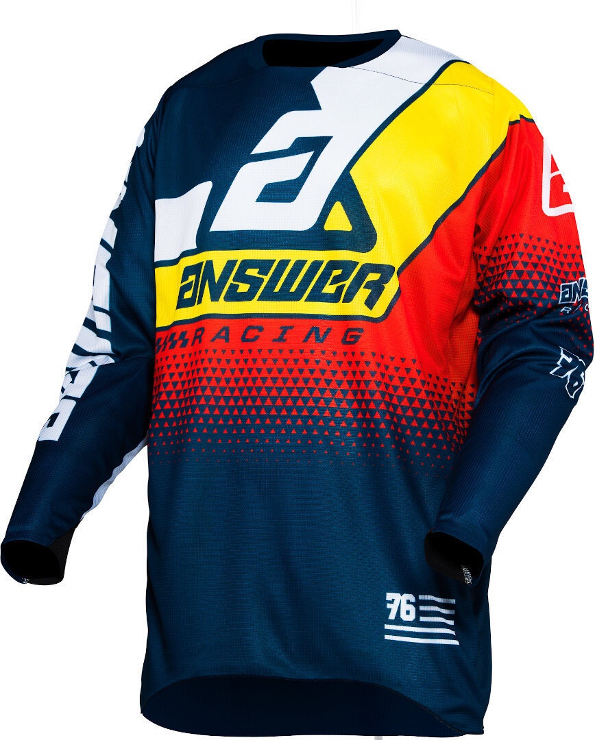 Answer Elite Korza Motorcross Jersey, rood-blauw-geel, S