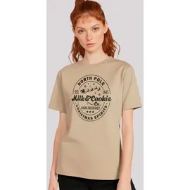 F4NT4STIC T-Shirt Milk and Cookie Bakery Retro Weihnachten in desert dust | Gr.: L