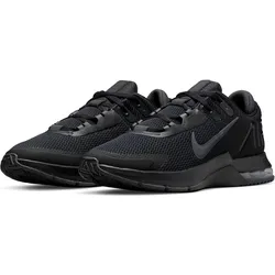 Trainingsschuh NIKE "AIR MAX ALPHA TRAINER 4", Gr. 44,5, schwarz (schwarz, schwarz, anthrazit), Synthetik, Textil, sportlich, Schuhe