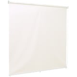 Ventanara® Außenrollo Screen Rollo Senkrechtmarkise Balkonrollo Sichtschutz Rollo Beschattung 140 x 140 cm Creme