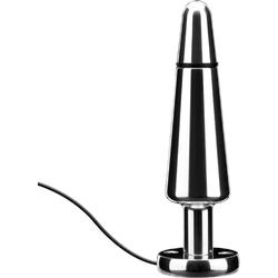 Analdildo für Elektrostimulation, 14,5 cm, silber