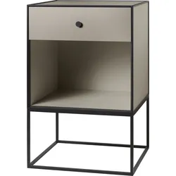 Frame 49 Schrank sandfarbig an Rahmen mit Schublade