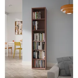 Forte Bücherregal 49,8 x 34,9 x 214,3 cm Terrakotta