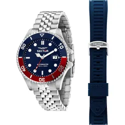 Sector Uhren-Set Edelstahl, Silikon One Size Herren 
