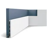 Orac Eckleiste Duropolymer SX168 Axxent Square Sockelleiste Wandleiste Zierleiste Zeitloses Klassisches Design Weiß