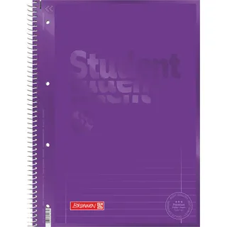 Brunnen Collegeblock Colour Code A4 liniert, holzfreies Papier lila