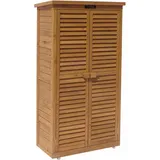 Habitat et Jardin Gartenschrank Space 87 x 46,5 x 160 cm Braun