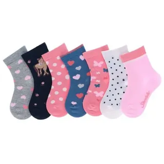 Sterntaler® Feinsöckchen Sterntaler® Socken 7er-Box Punkte (7-Paar, 7er-Pack) in Geschenkbox rosa 18