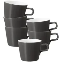 SELTMANN WEIDEN Cappuccinotasse 0,26 l Grau/Weiß 6 St.