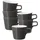 SELTMANN WEIDEN Cappuccinotasse 0,26 l Grau/Weiß 6 St.