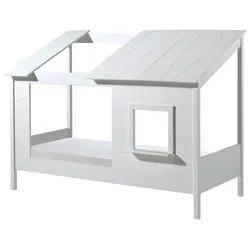 Hausbett Baumhaus 90x200 cm Weiß