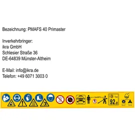 Primaster Akku-Freischneider PMASF 40 V ohne Akku und Ladegerät